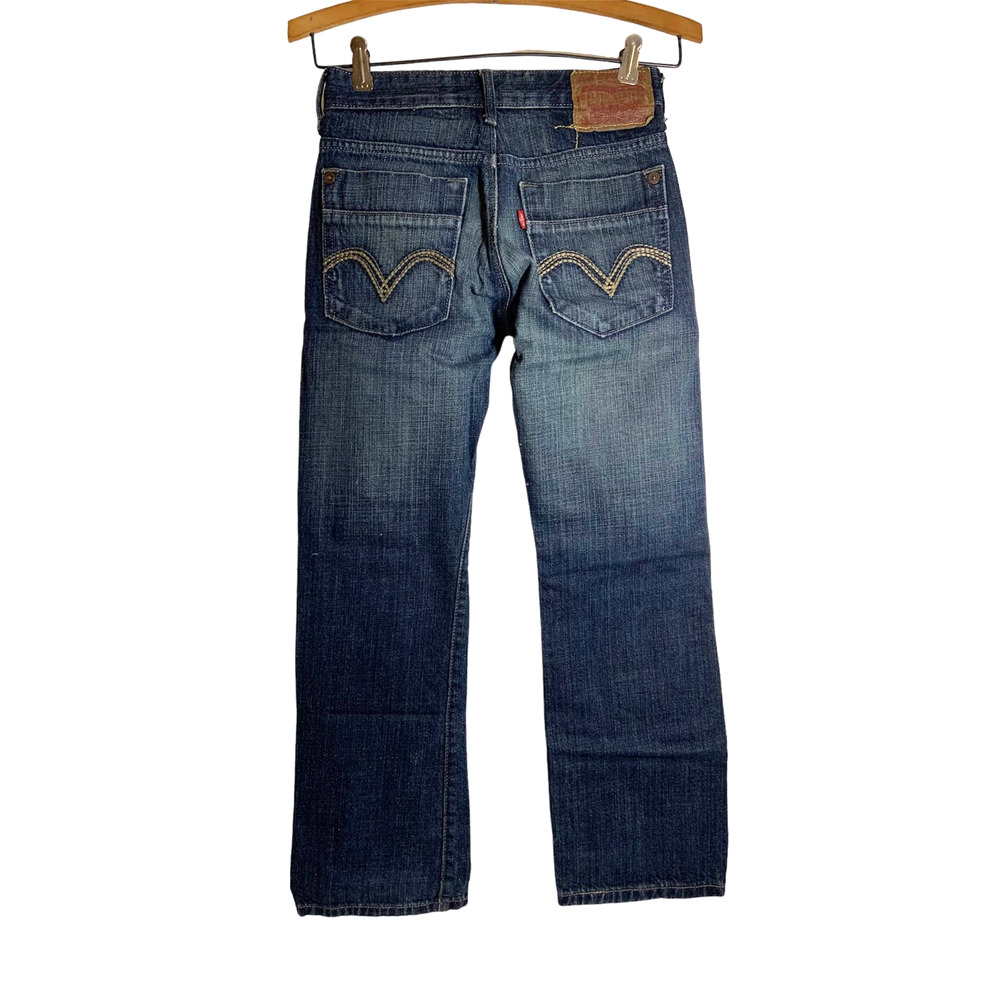 Boys Levis 514 Slim Straight Red Tab Denim Jeans Blue Size 10 Regular 25X25